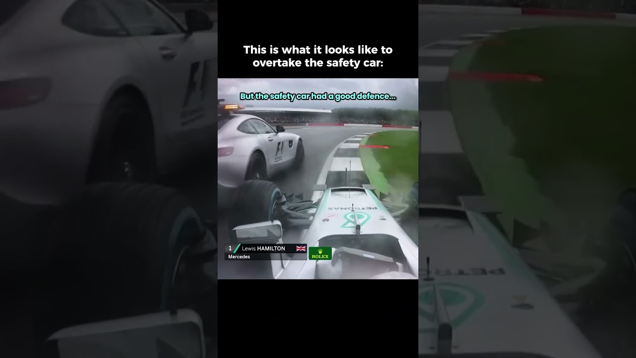 Lewis Hamilton Overtakes The Safety Car In Formula 1 Lewishamilton F1 Racing