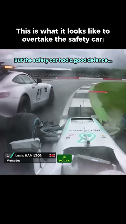 Lewis Hamilton overtakes the safety car in Formula 1 ! #lewishamilton #f1 #racing