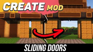 Create mod. How to build a sliding doors. Tutorial / guide 1.18.2 - 1.19.2 (minecraft java edition)