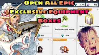 Guardian Tales Open All Epic Exclusive Equipment Boxes 