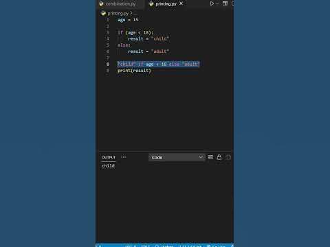 Simplify Your Python: Using the Shorthand 'if-else' for Conditional ...