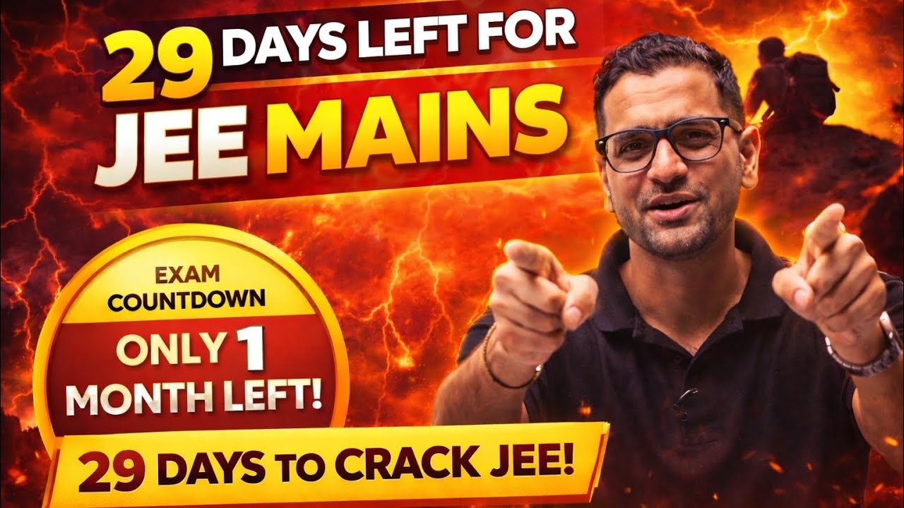 29 Days Left for JEE Mains | Daily Plan + Motivation - YouTube