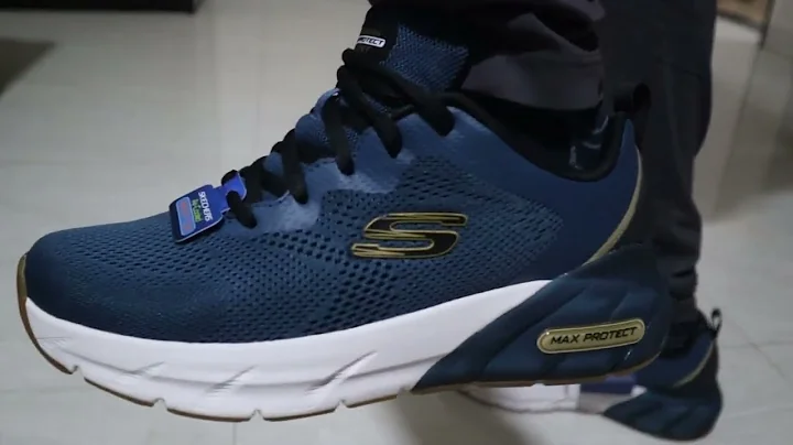 Skechers Shoes for Men Max Protect Sport- Safeguard Sneakers - Blue