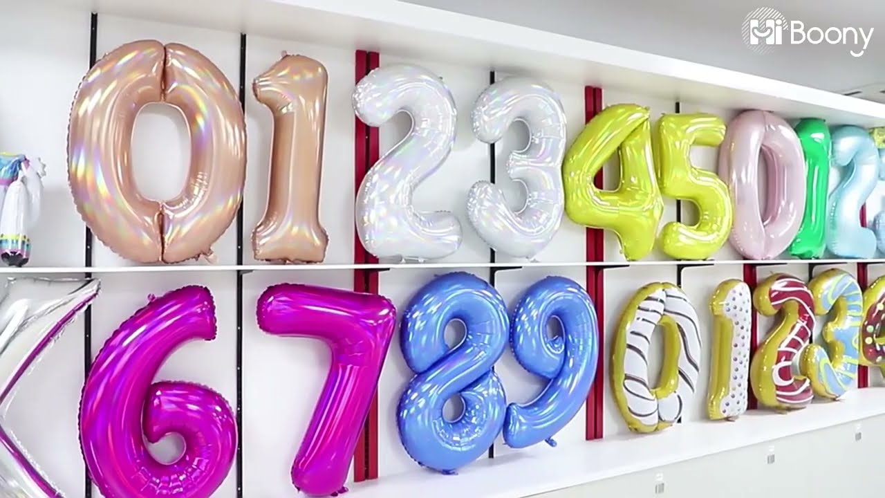 Exclusive Look: Diverse & High-Quality Number Foil Balloons by Top Manufacturer