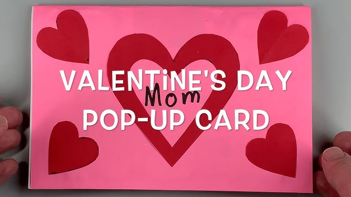 Easy Heart Pop Up Cards - Red Ted Art - Kids Crafts