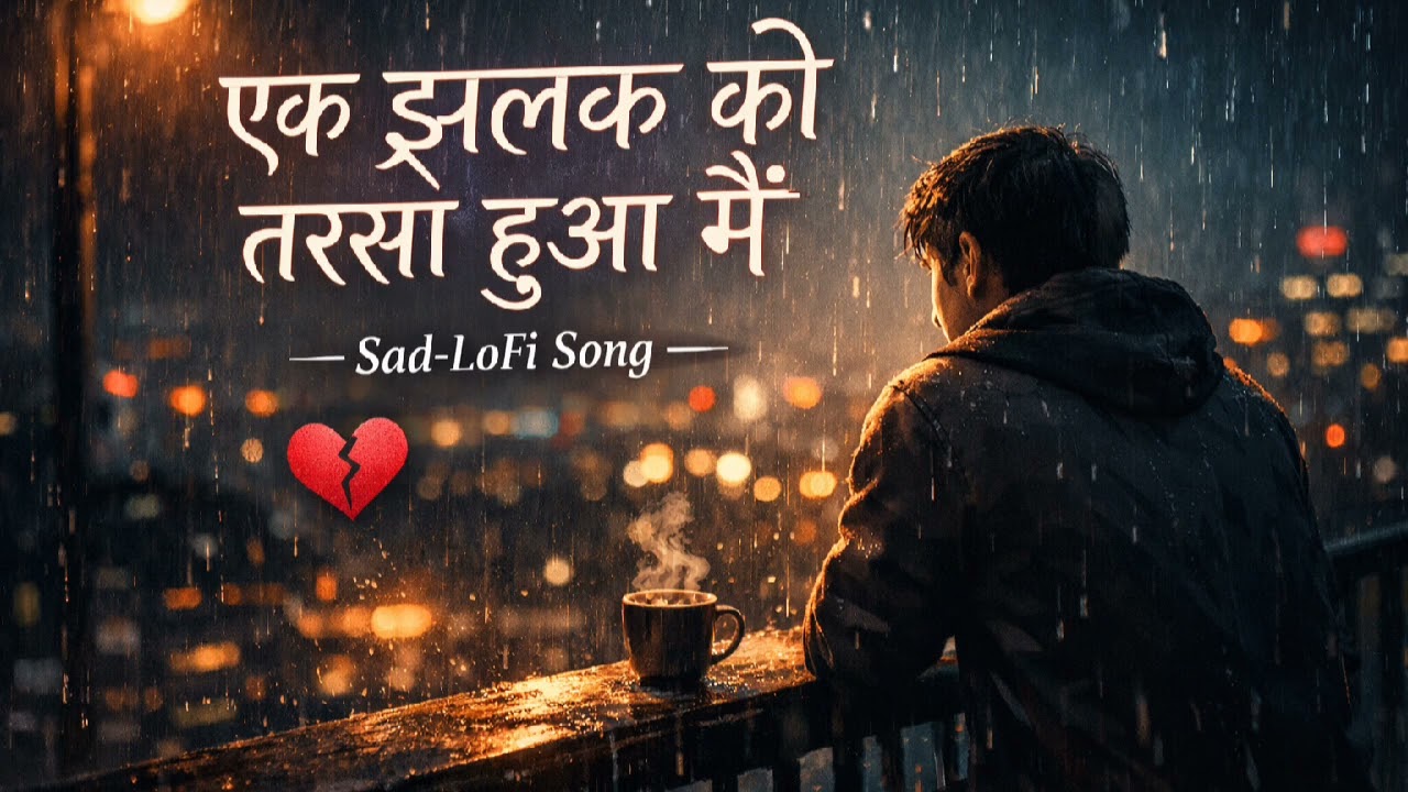 Ek Jhalak Ko Tarsa Hua Main | Sad Lo-Fi Remix | Broken Heart Hindi Song | Night Vibes
