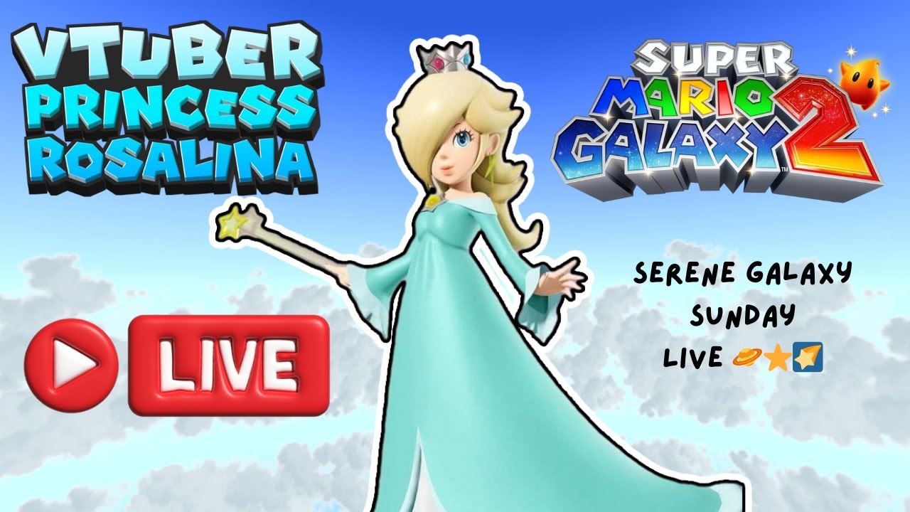 [ 🔴 LIVE ‼️] 🪐 VTuber Guardian Rosalina - Super Mario Galaxy 2 HD Stream! 🌠⭐