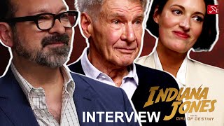 James Mangold, Harrison Ford & Phoebe Waller-Bridge INDIANA JONES AND THE DIAL OF DESTINY Interview