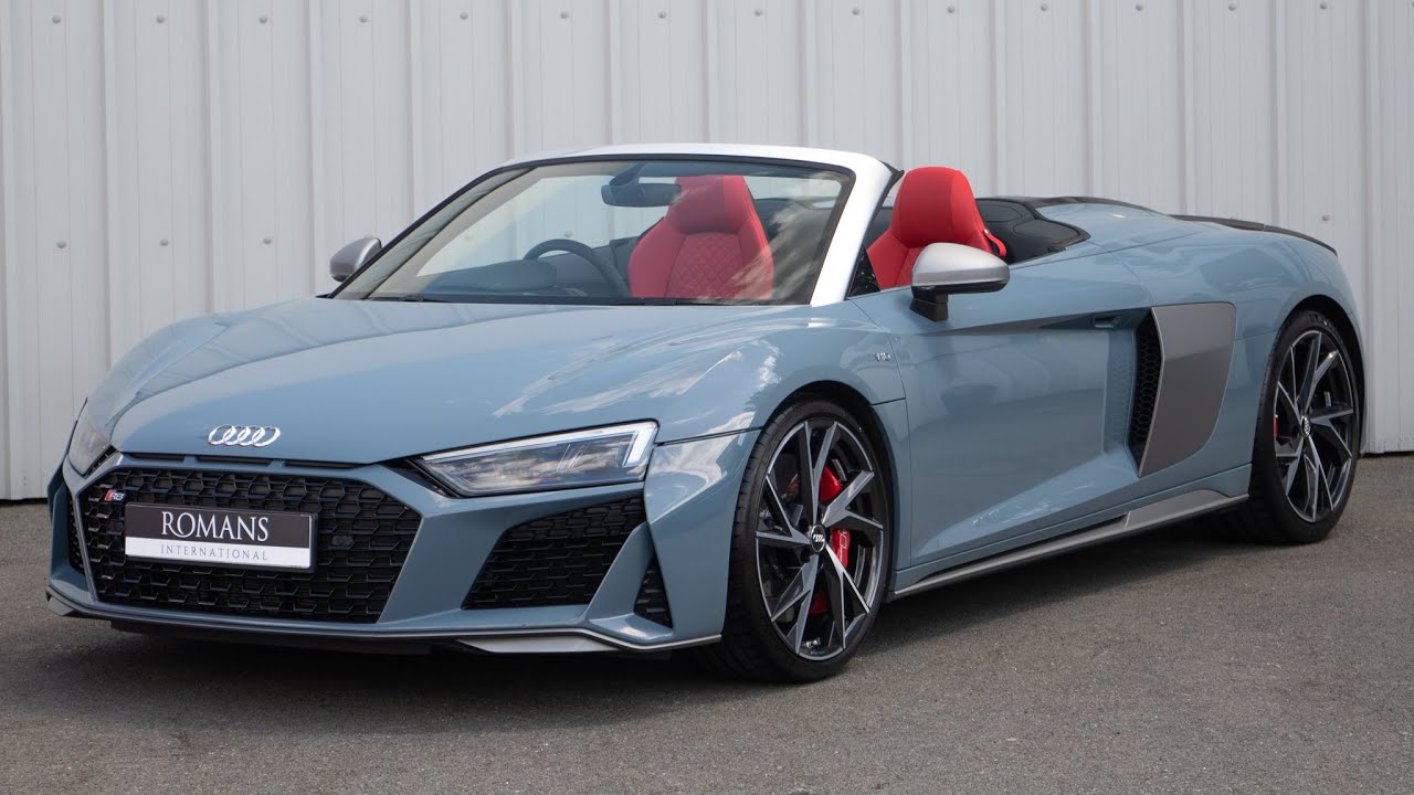 2020 Audi R8 Spyder V10 Performance - Kemora Grey - Walkaround & Interior  [4K] - Youtube