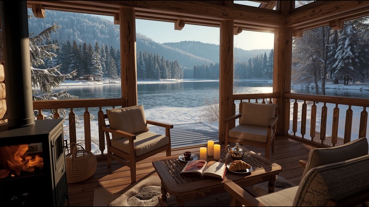 February Winter Morning ☕ Slow Snow & Smooth Jazz Music for Deep Work,