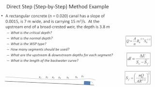 CE 331 - Class 27 (18 April 2017) Direct Step (Step by Step) Method