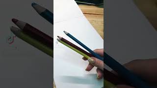Drawing with only the primary colors! 😅 #artshorts #art #portrait #drawing #sketch #pencildrawing