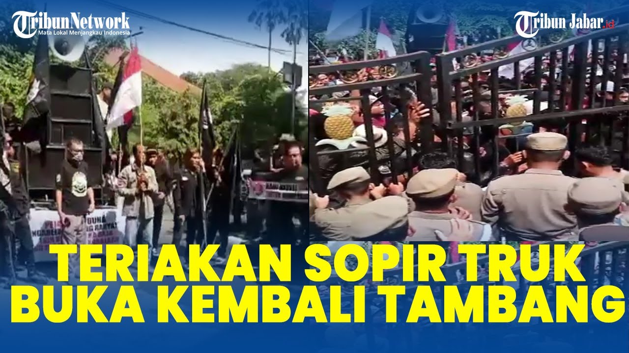 SOPIR Truk Tambang Ilegal di Subang Demo Minta Tambang yang Ditutup Dedi Mulyadi Dibuka Lagi