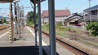 2023/8/12 JR鯖江駅3番のりば683系3両+6両特急サンダーバード20号大阪行到着