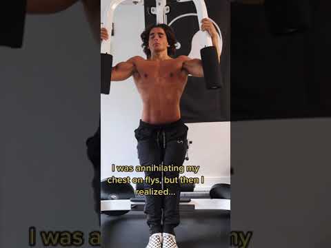 I was annihilating my chest on flys, but then I realized…
