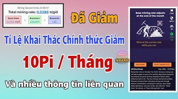 Pi Network - Lại Tiếp Tục Giảm Tốc Độ Khai Thác .  Chỉ còn 10pi/ Tháng