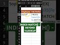 Combine INDEX + MATCH - More flexible than VLOOKUP | #exceltricks #exceltutorial #beginners