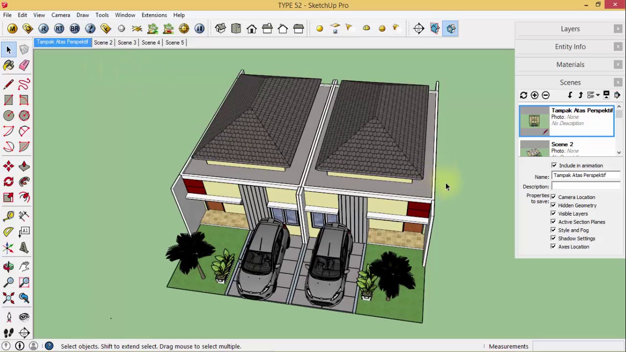 Sketchup Scene Animasi Mp4 YouTube