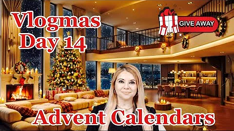 VLOGMAS Day 14! BIGGEST ADVENT CALENDAR UNBOXING! GIVEAWAY! #beauty #giveaway
