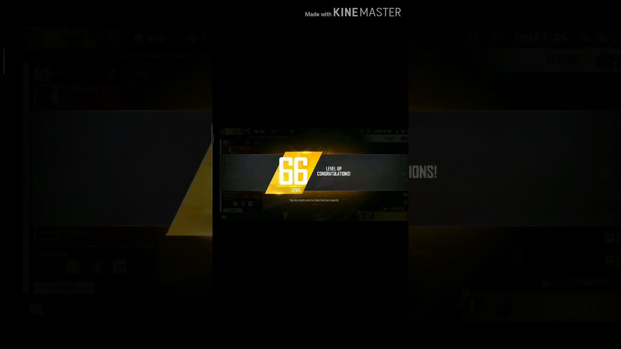Freefire Garena Free Fire Level Up 66 Youtube