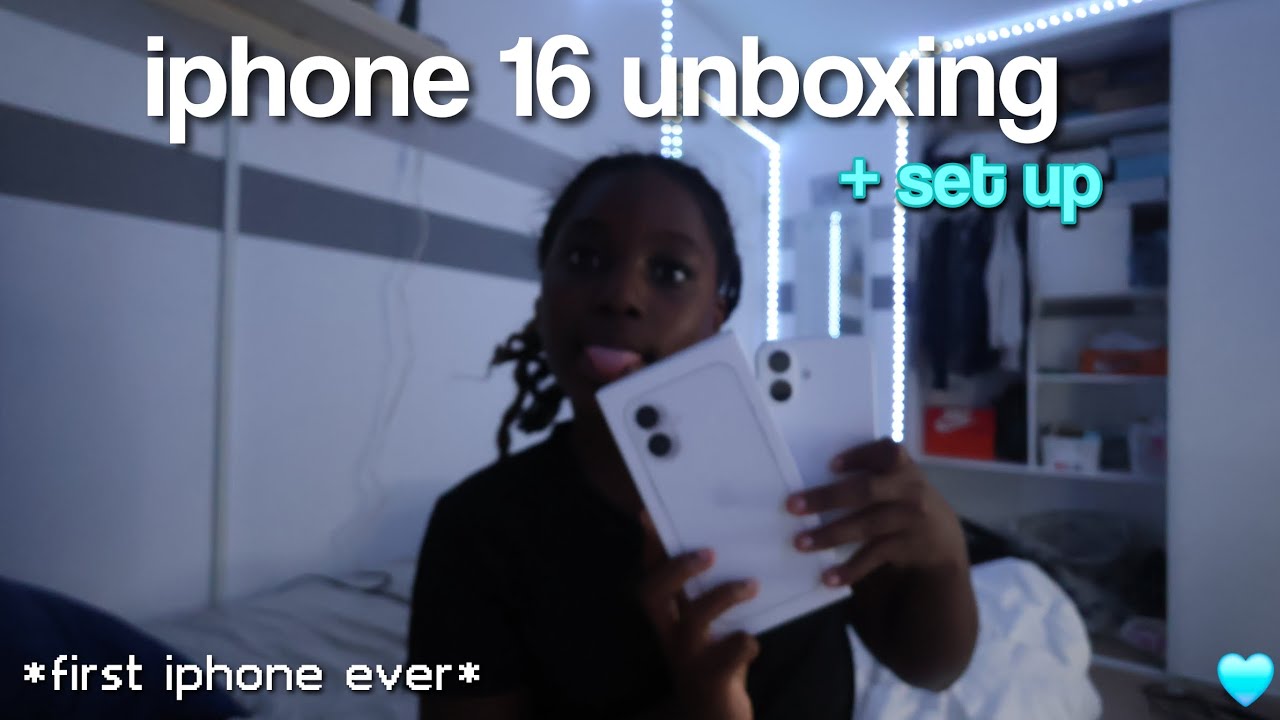 Unboxing My First EVER iPhone 16! | First Impressions + Honest Reaction 💙