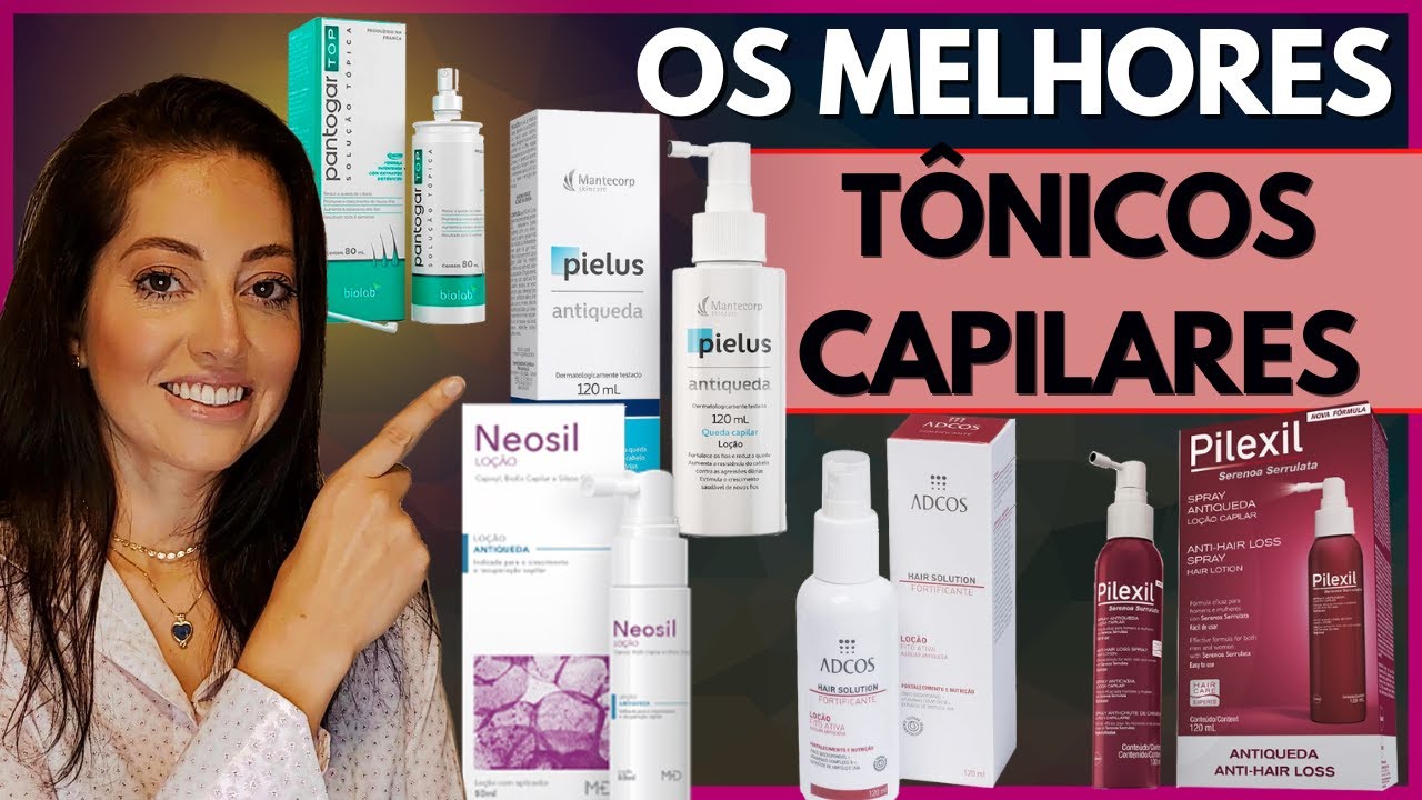 Melhores TÔNICOS CAPILARES para QUEDA e CRESCIMENTO SAUDÁVEL dos CABELOS 🎉💫