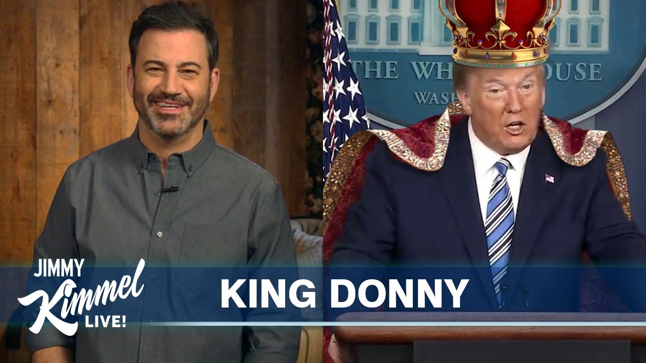Jimmy Kimmel's Quarantine Monologue – Trump is “Man of the Year” & “King of  Ventilators” - YouTube