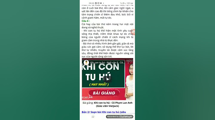 Soạn văn 8 tập 2 khi con tu hú