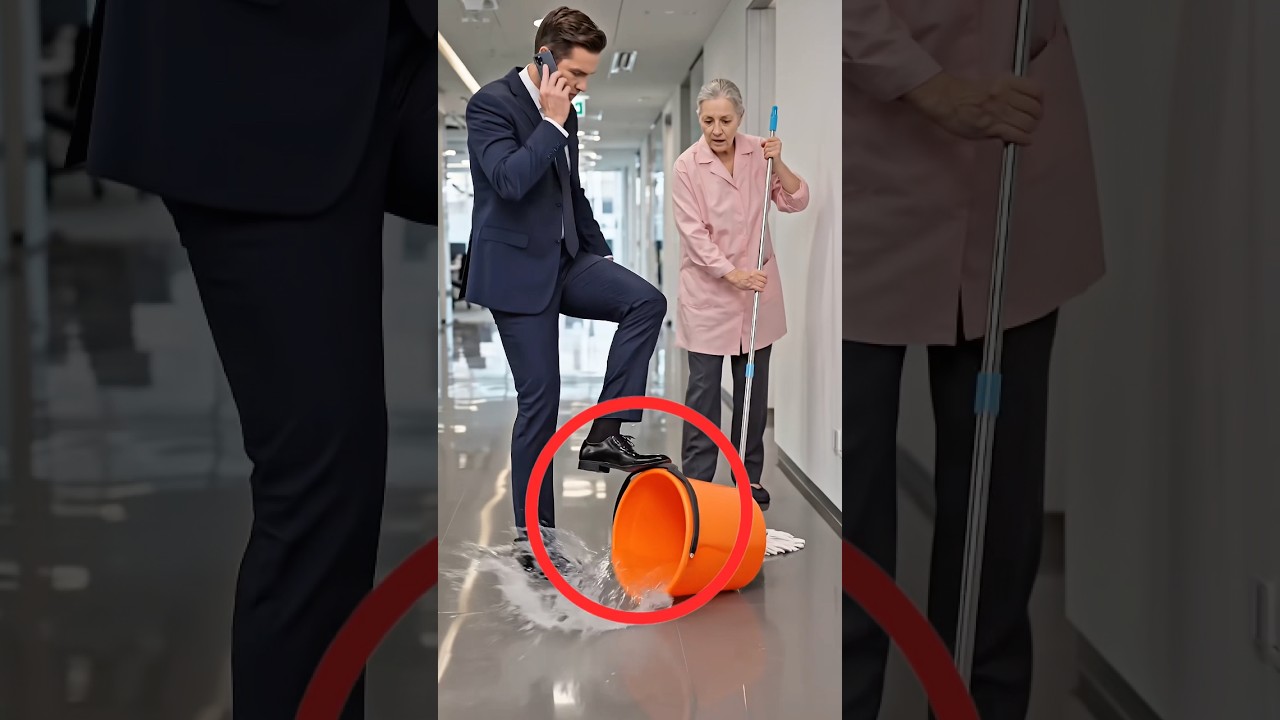 He Made an Elderly Janitor Cry... Then Tried to Make It Right #shorts #kindness