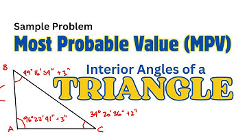 most probable value of interior angle in a triangle