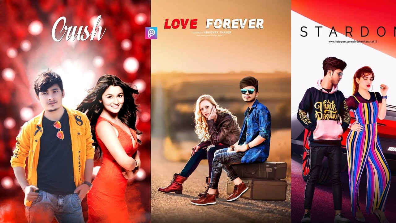 Crush Concept Photo Editing Tutorial in PicsArt | Love manipulation photo editing - KR Editing