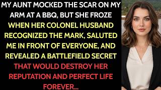 My Aunt Mocked My Scar at the BBQ, Until Her Colonel Husband Recognized My Scar