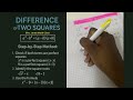 Factoring Made Easy: Difference of Two Squares Formula