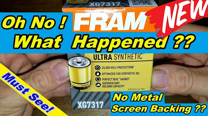 Fram ultra synthetic oil filter review