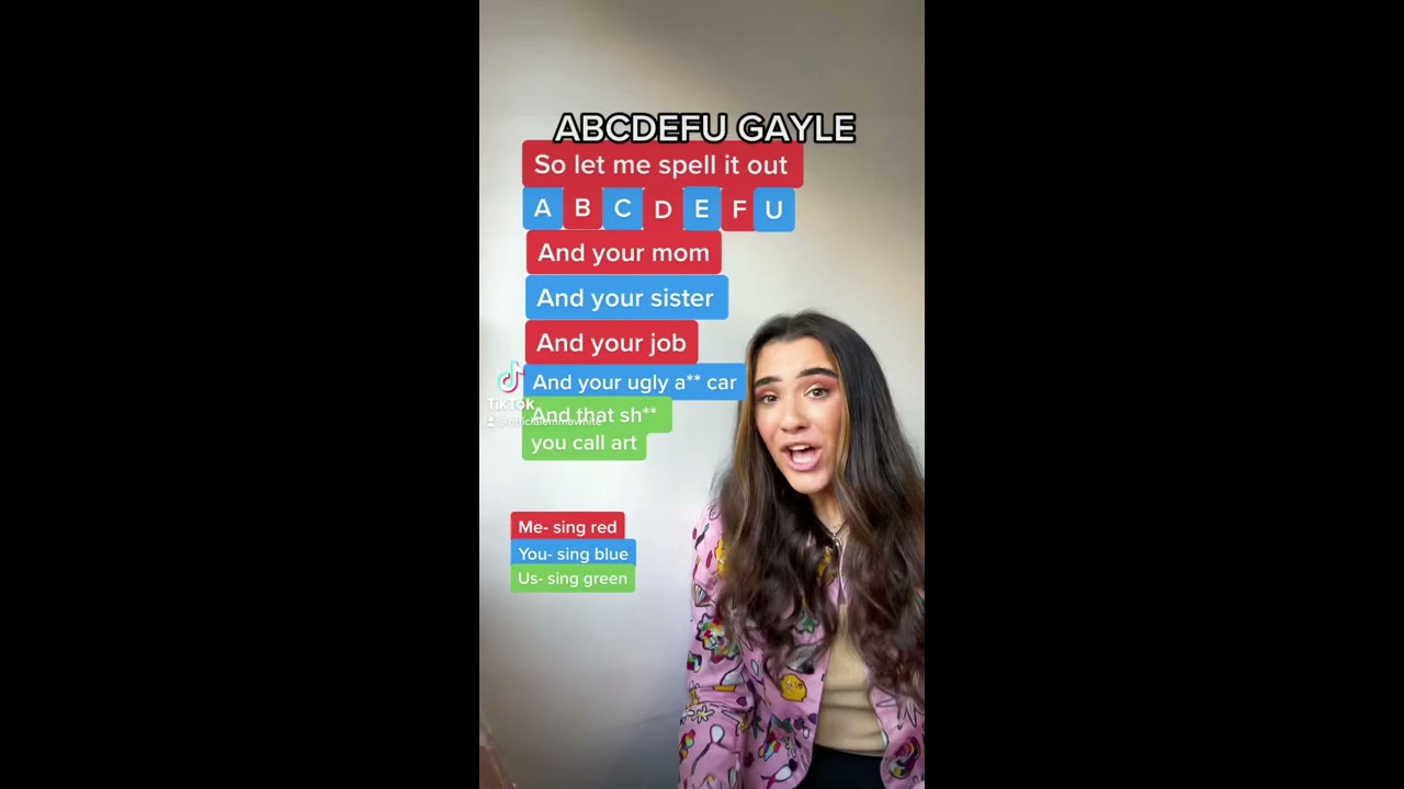 SING WITH ME CHALLENGE ABCDEFU GAYLE Shorts