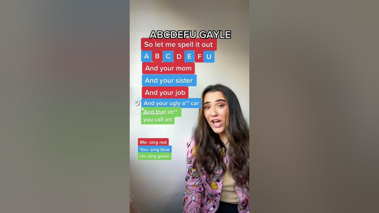 SING WITH ME CHALLENGE! ABCDEFU GAYLE #shorts