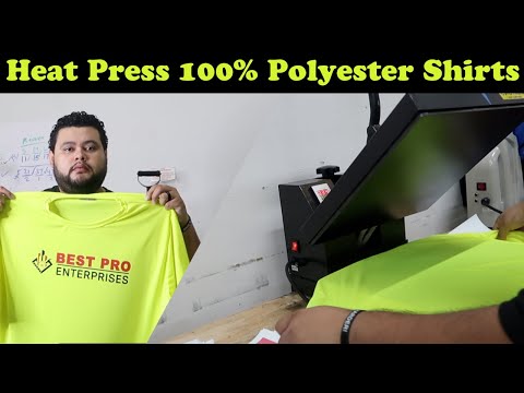 How to Heat Press 100% Polyester Shirts