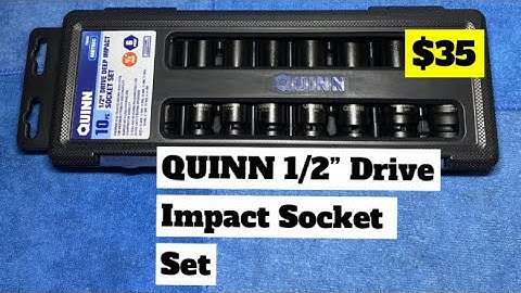 QUINN 1/2” Drive 10 Piece Deep Impact Socket Set