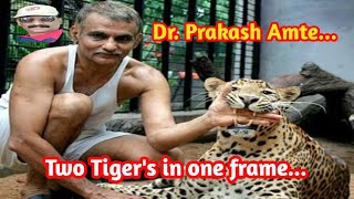 Doctor Prakash Amte with his pet tiger। Hemalkasa Project #shorts