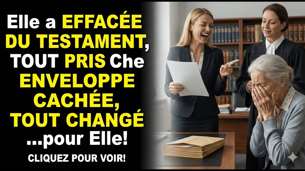 Effacée du Testament par sa Belle Fille  Mais Une Enveloppe Cachée a Tout Changé