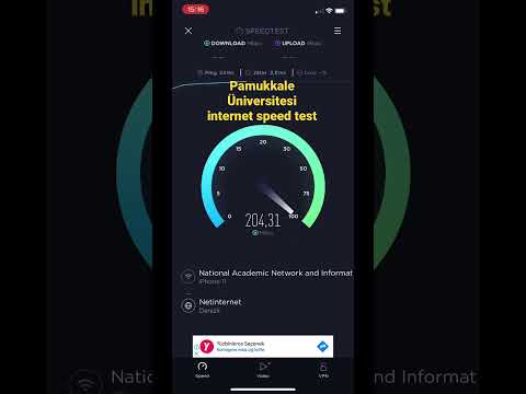 Pamukkale Üniversitesi İnternet Speed Test +200 Mbps iPhone 11 #pau #speedtest #shots
