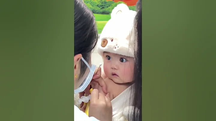Cute baby injection for the first time 🥹🥹🥹 | Cuteness overload
