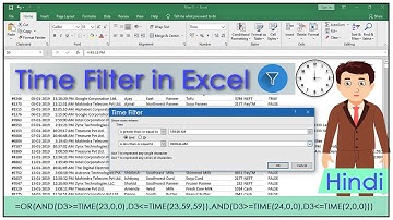 Time Filter in Excel-2019 | Part-2 | Hindi & Urdu