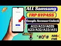 All Samsung A02s/A04s/A04e/A10s/A12/A13/A20/A20s/A21s/A32/A50/A70 FRP Bypass || New Security 2024