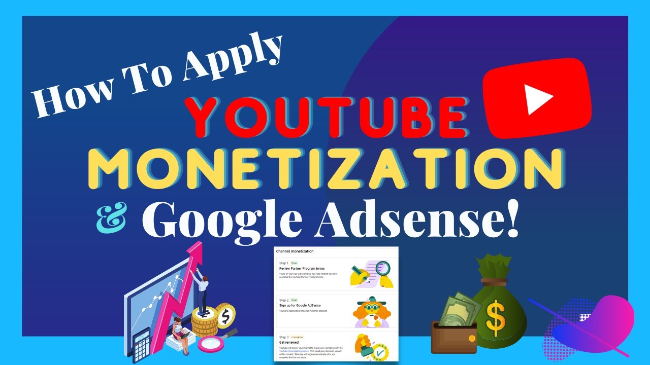 HOW TO APPLY YOUTUBE MONETIZATION STEP BY STEP || Google Adsense ...