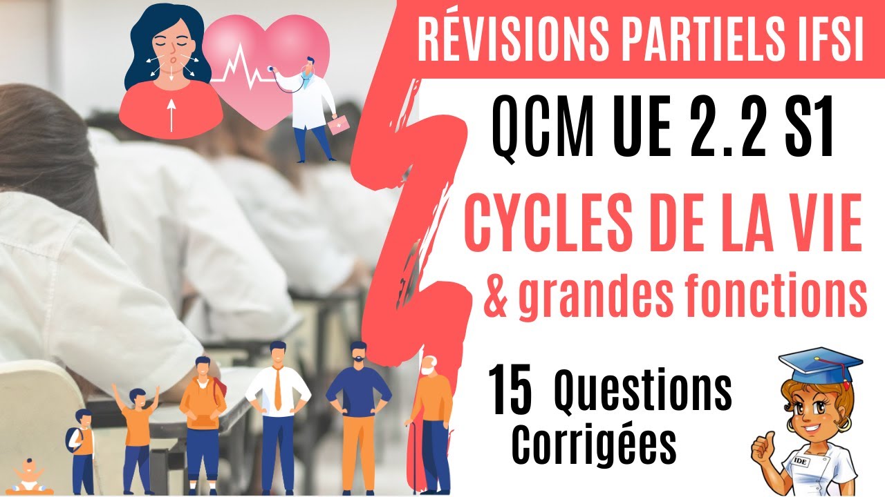 QCM UE 2.2 S1 - Cycles de la vie et Grandes fonctions (Révisions partiels)