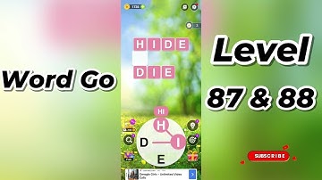 Word Go Level 87 and 88 Answers 🧩 | Tips & Solutions | Word Link Puzzle | Go Answer