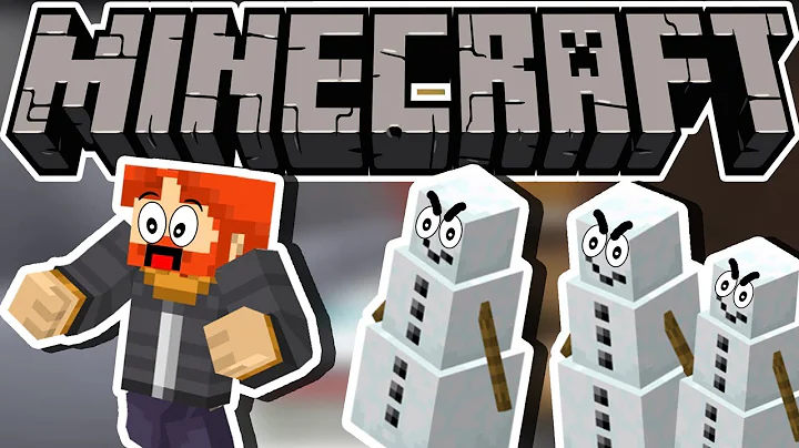 Hiding From KILLER SNOWMAN in Minecraft... (SNOWMAN SURVIVAL)