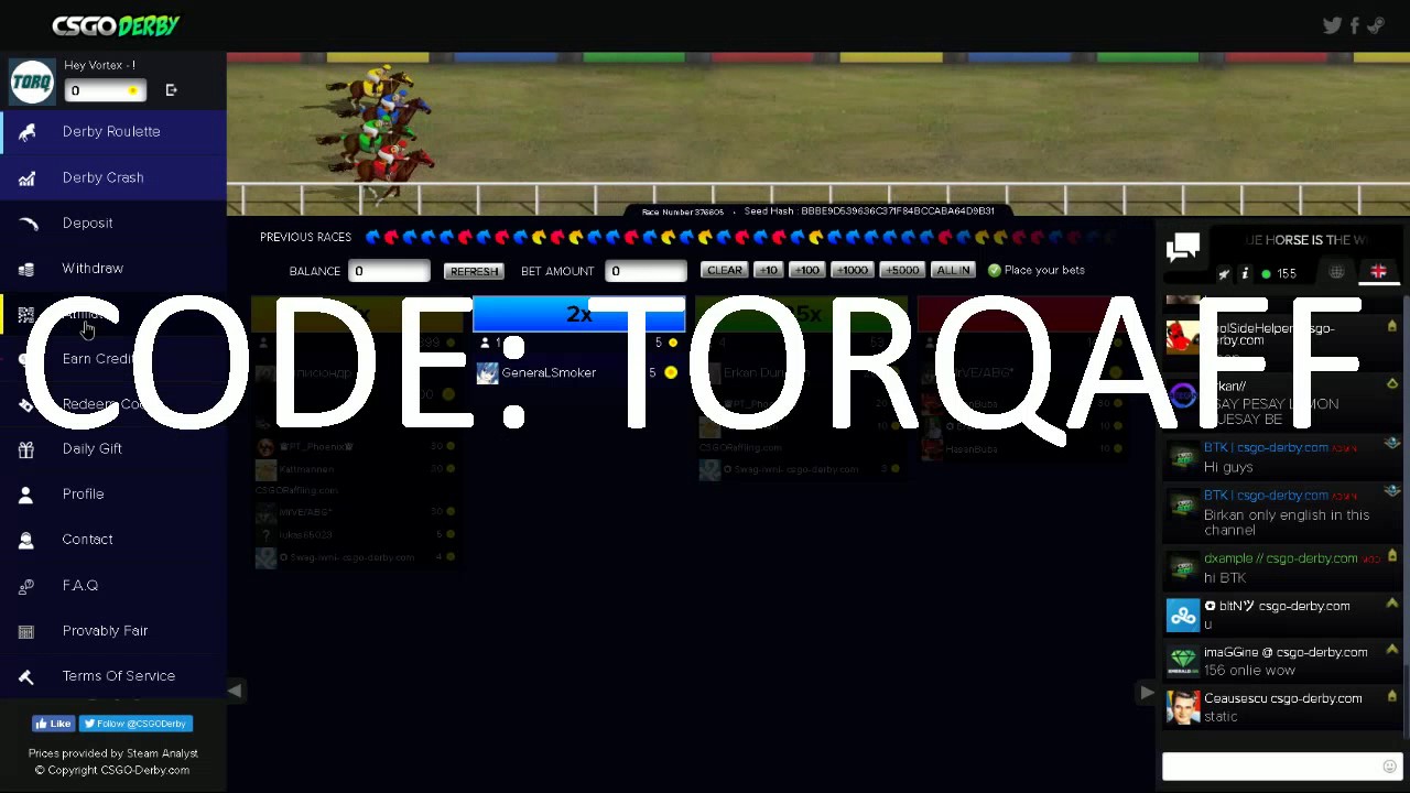 CSGO-DERBY AFFILIATE CODE - TORQAFF