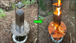 스텐찜기와 어울리는 로켓스토브 만들기/Making a rocket stove that matches the steame